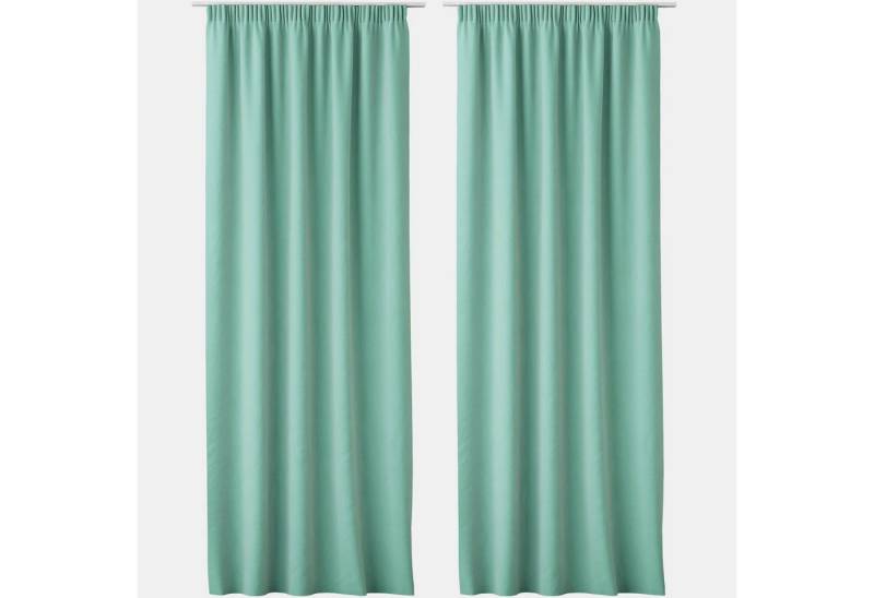 JEMIDI Gardine 2x Blickdichte Vorhänge 140x250cm, 2er Set in Mint, (2 St) von JEMIDI