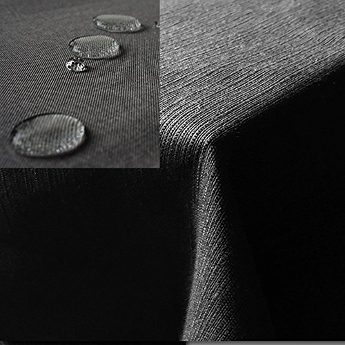 JEMIDI Gartentischdecke 110x140cm wasserabweisend - Outdoor Tischdecke abwaschbar eckig - Garten Tischtuch wetterfest - Leinenlook Anthrazit JEMIDI Gartentischdecke 110x140cm wasserabweisend - Outdoor Tischdecke abwaschbar eckig - Garten Tischtuch wetterfest - Leinenlook Anthrazit von JEMIDI