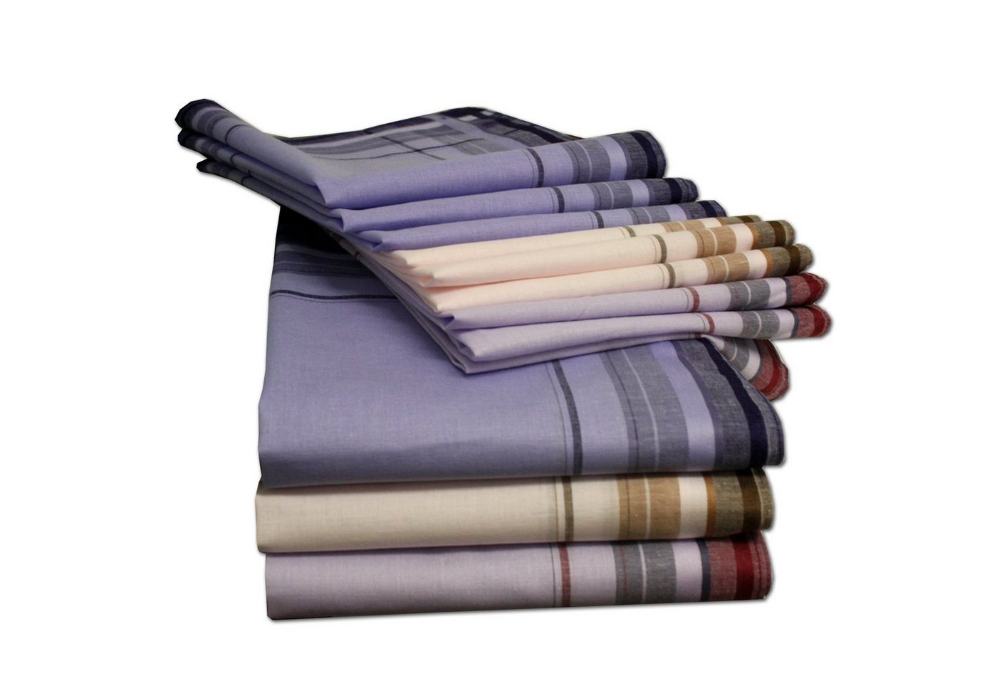 JEMIDI Handtuch Taschentücher aus Baumwolle - 12x Stofftaschentücher im Set, (12-St) von JEMIDI