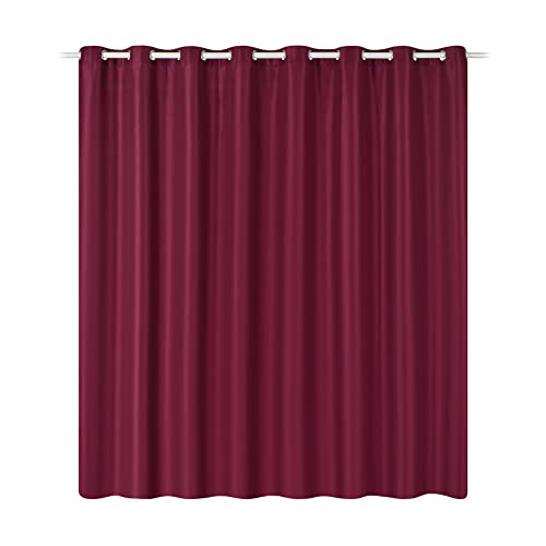 JEMIDI Vorhang Blickdicht - Gardine mit Ösen Anbringung - Ösenschal Dekoschal 100% Polyester lang für Wohnzimmer Schlafzimmer - einfache Montage von JEMIDI