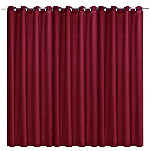 JEMIDI Vorhang Blickdicht - Gardine mit Ösen Anbringung - Ösenschal Dekoschal 100% Polyester lang für Wohnzimmer Schlafzimmer - einfache Montage von JEMIDI