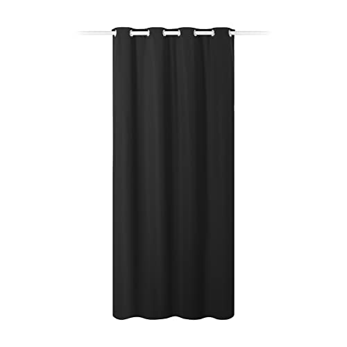 JEMIDI Vorhang Blickdicht - Gardine mit Ösen Anbringung - Ösenschal Dekoschal 100% Polyester lang für Wohnzimmer Schlafzimmer - einfache Montage von JEMIDI