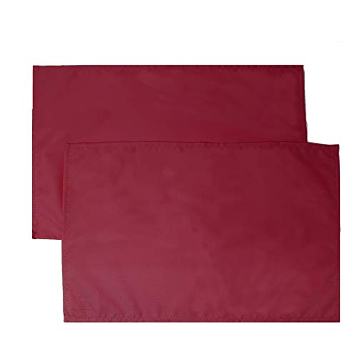JEMIDI Outdoor Platzdecken Tischset Platzdeckchen Tischunterlage Tischuntersetzer wasserabweisend Platzset 2er Pack Bordeaux von JEMIDI