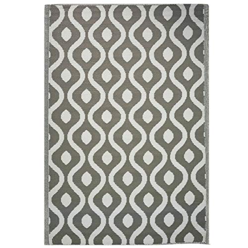 JEMIDI Outdoor Teppich 120x180cm groß - Terrassenteppich Balkonteppich Außenteppich - Balkon Teppich Garten Läufer Gartenteppich - Muster Grau JEMIDI Outdoor Teppich 120x180cm groß - Terrassenteppich Balkonteppich Außenteppich - Balkon Teppich Garten Läufer Gartenteppich - Muster Grau von JEMIDI