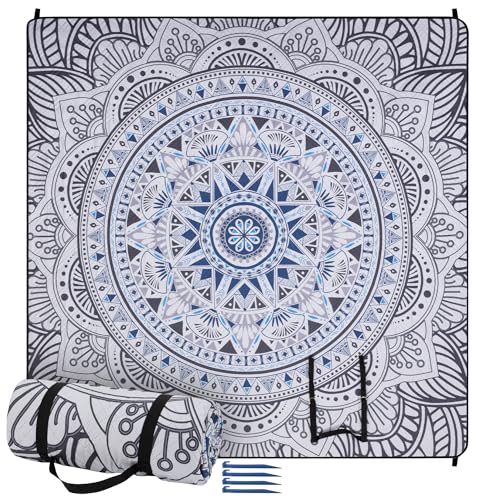 JEMIDI Picknickdecke 200x200 - Picknickdecke groß - Stranddecke XXL - Campingdecke - Picknickdecke wasserdicht - Picknick Decke - Badedecke - Waschbar und tragbar - Schwarz/grau JEMIDI Picknickdecke 200x200 - Picknickdecke groß - Stranddecke XXL - Campingdecke - Picknickdecke wasserdicht - Picknick Decke - Badedecke - Waschbar und tragbar - Schwarz/grau von JEMIDI