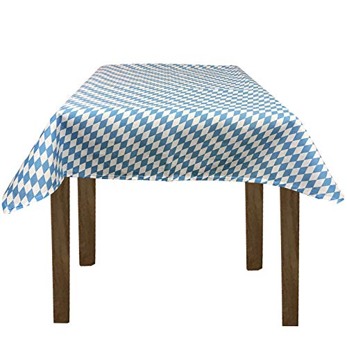 JEMIDI Stofftischdecke für Bistrotische Tischdecke kariert Tischdecken Decke Tisch Tischdecken (Bayrische Raute, 135cm x 225cm) von JEMIDI