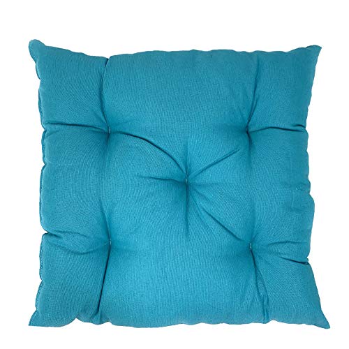 JEMIDI Stuhlkissen Stuhl Sitzkissen 40cm x 40cm x 8cm stark gepolstert für Indoor und Outdoor 1 Stück Aqua von JEMIDI