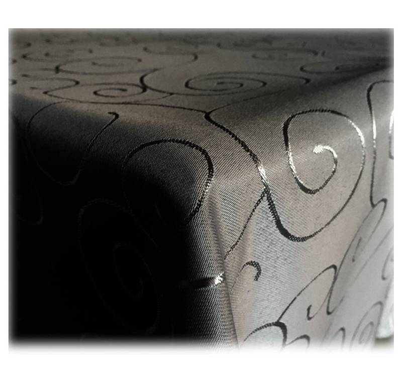 JEMIDI Tischdecke Tischdecke Ornamente Seidenglanz Edel Tisch Decke Tafeldecke von JEMIDI