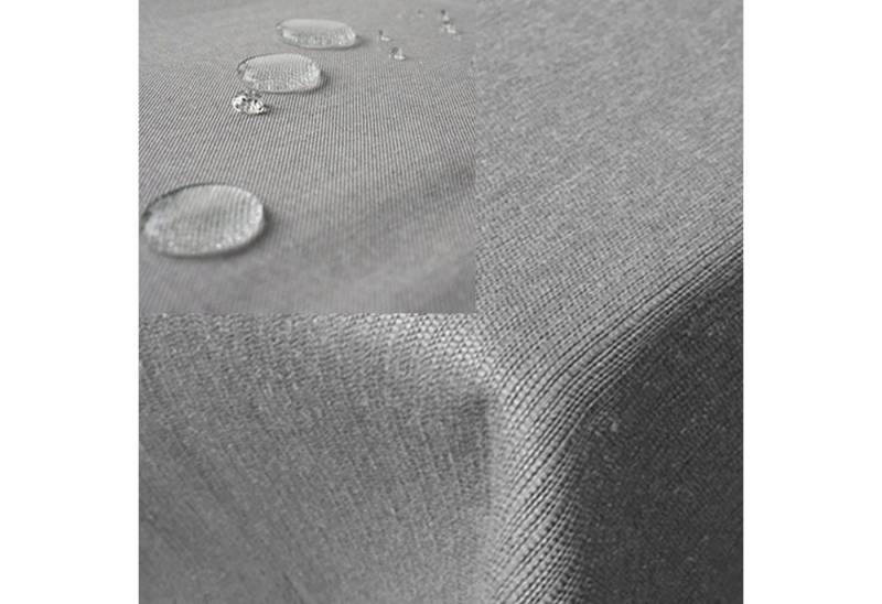 JEMIDI Tischschonbezug Wasserabweisende Tischdecke 135x180cm - Leinenlook in Weiß von JEMIDI