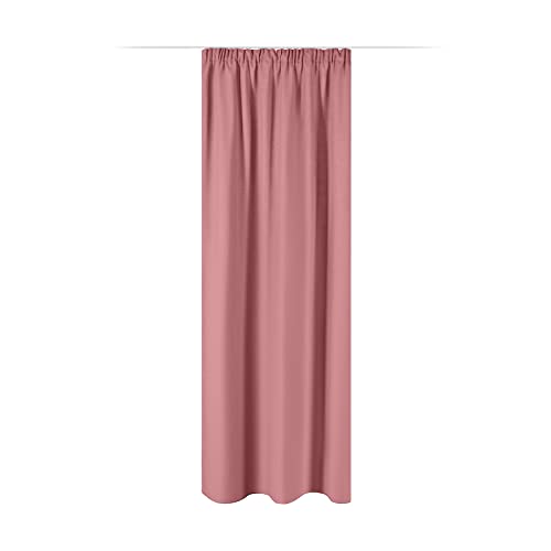 JEMIDI Vorhang Blickdicht 140x245cm - Gardine mit Kräuselband Universalband - 100% Polyester Schal lang für Wohnzimmer Schlafzimmer von JEMIDI