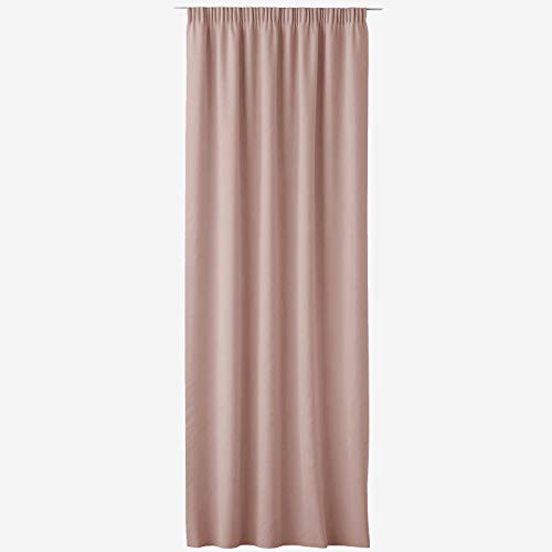 JEMIDI Vorhang Blickdicht 140x250cm - Gardine mit Kräuselband Universalband - 100% Polyester Schal lang für Wohnzimmer Schlafzimmer - Altrosa JEMIDI Vorhang Blickdicht 140x250cm - Gardine mit Kräuselband Universalband - 100% Polyester Schal lang für Wohnzimmer Schlafzimmer - Altrosa von JEMIDI