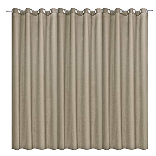 JEMIDI Vorhang Blickdicht - Gardine mit Ösen Anbringung - Ösenschal Dekoschal 100% Polyester lang für Wohnzimmer Schlafzimmer - einfache Montage von JEMIDI