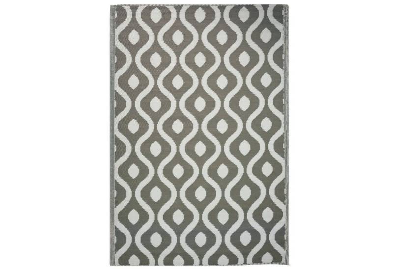 Outdoorteppich Outdoor-Teppich - Balkon- & Terrassenteppich - 120x180cm - Muster Grau, JEMIDI, Höhe: 88,00 mm von JEMIDI