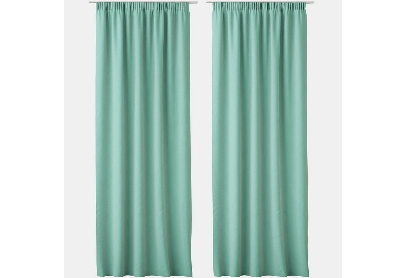 Vorhang 2x Blickdichte Vorhänge 140x250cm, 2er Set in Mint, JEMIDI, (2 St) von JEMIDI