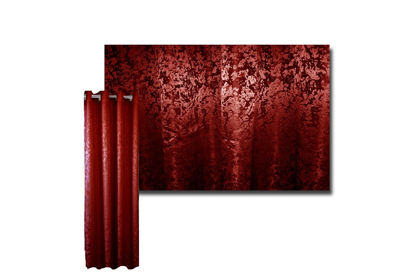 Vorhang Vorhang blickdicht, 140x245 cm, Ösenschal, Glanzoptik, JEMIDI, (1 St) von JEMIDI