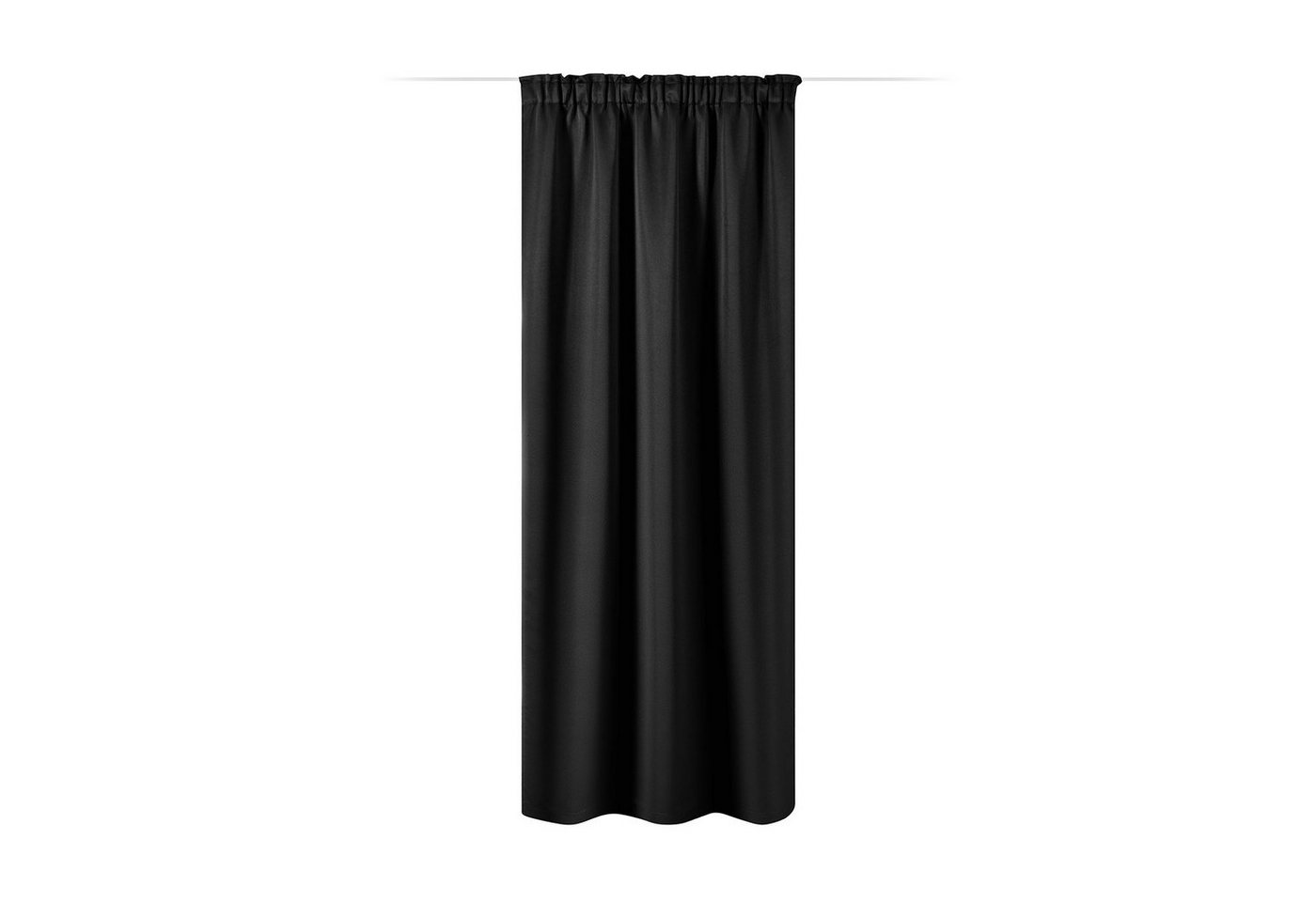 Vorhang Vorhang blickdicht, 140x245cm, Kräuselband, schwarz, JEMIDI, (1 St) von JEMIDI