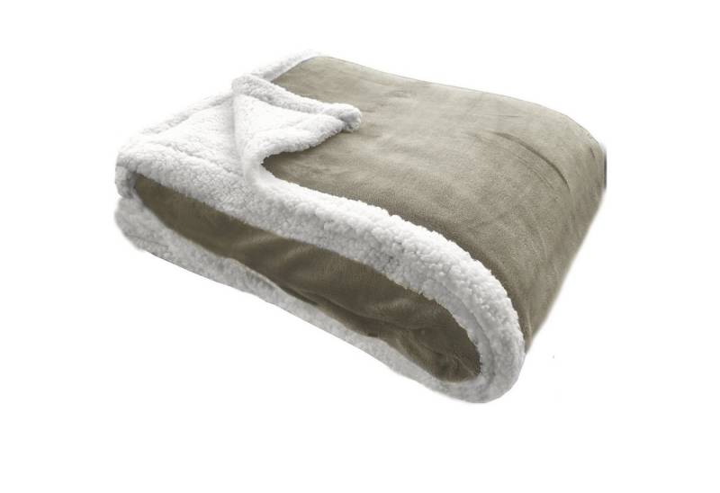 Wohndecke Lammfell Optik Sherpa Kuscheldecke - verschiedene Designs & Größen, JEMIDI von JEMIDI