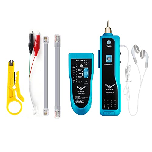 JENABOM 7 in 1 Netzwerk Tools Wartungskit, RJ45 Professioneller Patchkabel Tester CAT5 CAT6 Kabel Test Kit LAN Kabeltester für DIY Heimcomputer Netzwerkkabel Wartungstester von JENABOM