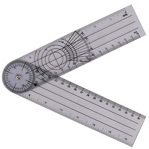 Jenabom Winkelmesser Goniometer Winkelschmiege Messwerkzeug Stellwinkel 360-Grad Professionelle Multi-Lineal Goniometer Winkel Medizinisches Gelenk-Messlineal Jenabom Winkelmesser Goniometer Winkelschmiege Messwerkzeug Stellwinkel 360-Grad Professionelle Multi-Lineal Goniometer Winkel Medizinisches Gelenk-Messlineal von JENABOM
