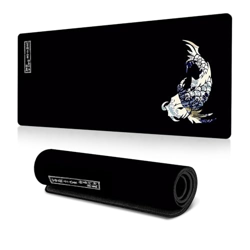 JENCVNL Gaming Mauspad XL, 800x300mm groß Mousepad Wasserdicht Anti Rutsch Tischunterlage Large Size für PC, MacBook, Laptop - verbessert Präzision und Geschwindigkeit (Schwarz 2) JENCVNL Gaming Mauspad XL, 800x300mm groß Mousepad Wasserdicht Anti Rutsch Tischunterlage Large Size für PC, MacBook, Laptop - verbessert Präzision und Geschwindigkeit (Schwarz 2) von JENCVNL