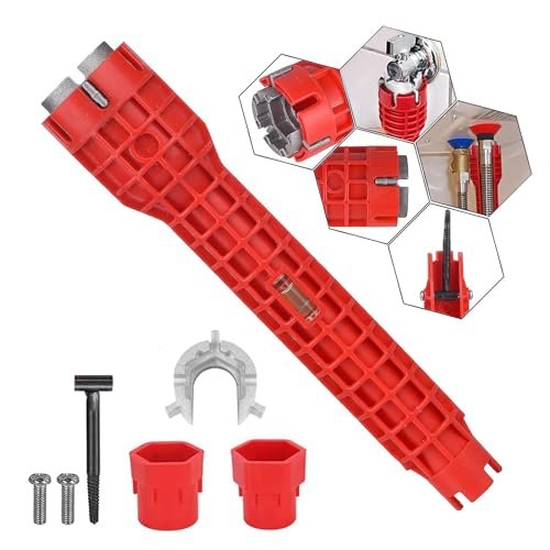 JENCVNL Waschbecken Installer Werkzeug, 8 in 1 Spülenschlüssel für Wasserhahn Wasserhahnschlüssel Werkzeug Multifunktionaler Schlüssel Werkzeug für Küche Spüle Bad JENCVNL Waschbecken Installer Werkzeug, 8 in 1 Spülenschlüssel für Wasserhahn Wasserhahnschlüssel Werkzeug Multifunktionaler Schlüssel Werkzeug für Küche Spüle Bad von JENCVNL
