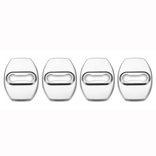 4 Stück Autotürschloss-Abdeckung für BMW 6 Series 7 Series 8 Series G11 G14 G15 G16,Edelstahl Türschlösser Schutzhüllen,Auto Trim ZubehöR,A/Silver von JENGF