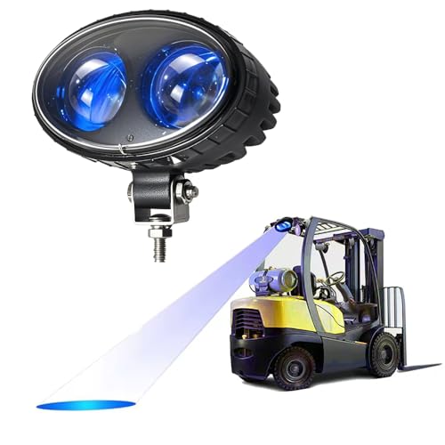 Led Blau Gabelstapler Sicherheit 5,5 Zoll 8 Watt Warehouse Gabel Warnlicht Hohe Helligkeit-Chip DC 10-100V Breite Spannung 250 Lm von JENNIMER