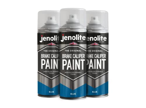JENOLITE- Bremssattellack Blau. Bremssattelfarbe. Hitzefester Thermolack für Bremsklötze am Auto bis 300°C. Inhalt: 3x 400ml von JENOLITE