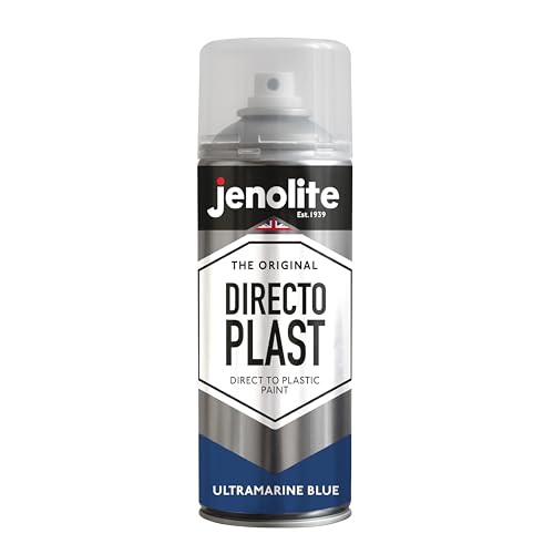 JENOLITE Directoplast Glanz-Sprühfarbe | ULTRAMARINBLAU | 400 ml | Sprühfarbe für zahlreiche Oberflächen | Für alle Kunststoffarten | Keine Grundierung erforderlich | RAL 5002 von JENOLITE