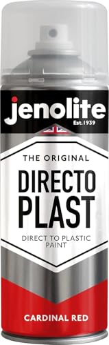 JENOLITE Directoplast Glanz-Sprühlack | KARDINALROT | 400 ml | Sprühlack für zahlreiche Oberflächen | Für alle Kunststoffarten | Keine Grundierung erforderlich | RAL 3001 von JENOLITE