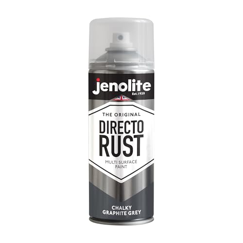 JENOLITE Directorust Sprühfarbe mit Kreide-Finish | GRAPHITGRAU | 3 x 400ml | Sprühfarbe mit Kreideoptik für verschiedene Oberflächen | Für Innen- & Außenbereich | RAL 7016 JENOLITE Directorust Sprühfarbe mit Kreide-Finish | GRAPHITGRAU | 3 x 400ml | Sprühfarbe mit Kreideoptik für verschiedene Oberflächen | Für Innen- & Außenbereich | RAL 7016 von JENOLITE