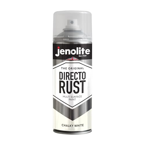 JENOLITE Directorust Sprühfarbe mit Kreide-Finish | WEISS | 400ml | Sprühfarbe mit Kreideoptik für verschiedene Oberflächen | Für Innen- & Außenbereich | RAL 9016 JENOLITE Directorust Sprühfarbe mit Kreide-Finish | WEISS | 400ml | Sprühfarbe mit Kreideoptik für verschiedene Oberflächen | Für Innen- & Außenbereich | RAL 9016 von JENOLITE
