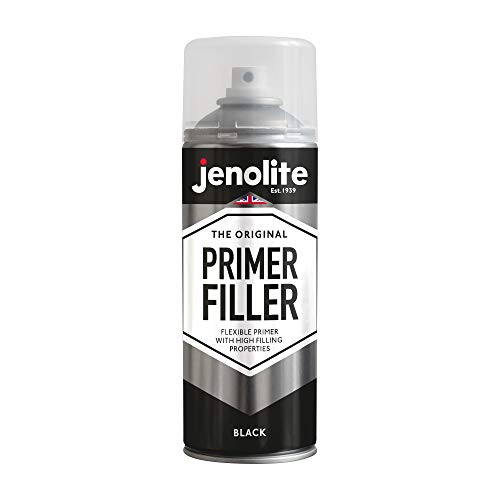 JENOLITE- Filler Grundierung Sprühlack. Schnell trocknende Acrylfarbe. Farbe: Schwarz. Inhalt: 1 Spraydose 400ml von JENOLITE