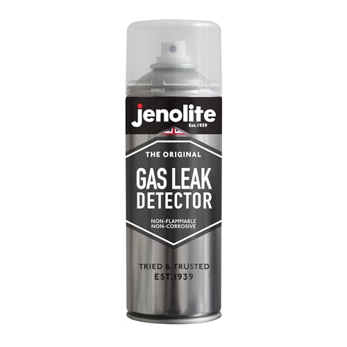 JENOLITE Gasleckdetektor-Spray, nicht brennbar und nicht korrosiv, 400 ml, Erkennung von Lecks in Heizung, Sanitär, Klimaanlage und mehr, DVGW-zertifiziert von JENOLITE