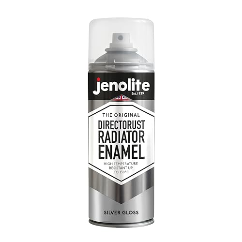 JENOLITE Heizkörperlack | Emaille-Sprühfarbe für Heizkörper | Silber glänzend | 400ml von JENOLITE