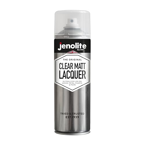 JENOLITE Klarlack Spray | MATTES FINISH | 500ml | Transparenter Mehrflächen-Spray | Klarlack-Schutzspray | Verhindert Korrosion und UV-Schäden | Vergilbt nicht von JENOLITE