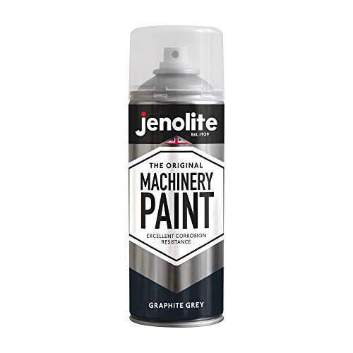 JENOLITE Maschinen- und Rasenmäher-Aerosolfarbe | GRAPHITGRAU | Multi-Oberflächen-Aerosolfarbe | Korrosionsbeständig für ein langanhaltendes Finish | 400 ml (RAL 7016) von JENOLITE