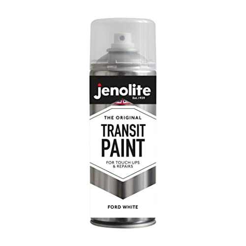 JENOLITE Transit Lackspray | Weiß | 400ml | Ausbesserungs- und Reparaturlack für Autos und Transporter (Diamantweiß XSC691) von JENOLITE