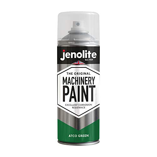 JENOLITE Maschinen- und Rasenmäher-Aerosolfarbe | ATCO GRÜN | Multi-Oberflächen-Aerosolfarbe | Korrosionsbeständig für ein langanhaltendes Finish | 400 ml von JENOLITE