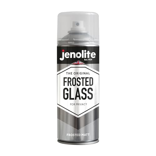 JENOLITE Mattes Glas Sprühfarbe | DECKEND | Halbtransparenter Sprühnebel für Fenster & Türen | Mattes Finish | Für zusätzliche Privatsphäre | 400ml von JENOLITE