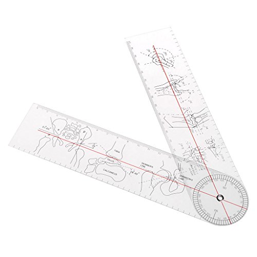 JENOR Goniometer Winkel Medizinisches Lineal Lineal Joint Orthopädie Werkzeug Instrumente Kunststoff von JENOR