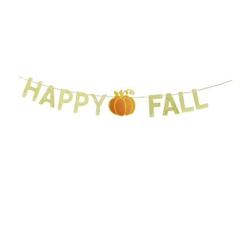 JENSENLIN Happy Fall Kürbis Banner Ernte Home Decor Girlande Thanksgiving Day Dekoration JENSENLIN Happy Fall Kürbis Banner Ernte Home Decor Girlande Thanksgiving Day Dekoration von JENSENLIN