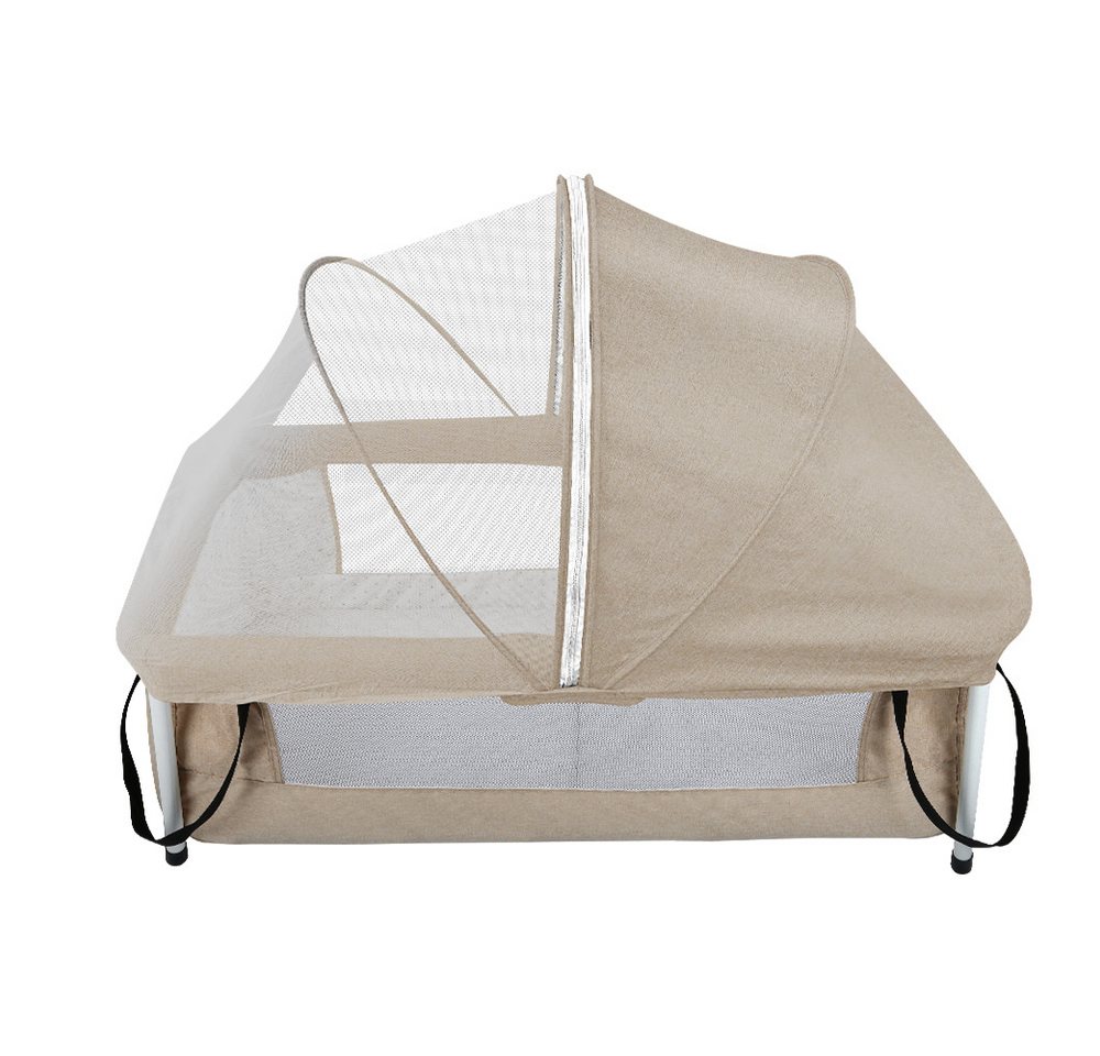 JEOBEST Baby-Reisebett 2-in-1 Reisebett, Faltbares Kinderreisebett Kinderbett mit Moskitonetz, Babybett mit weicher Komfort-Matratze inkl. Rucksack-Tragetasche von JEOBEST