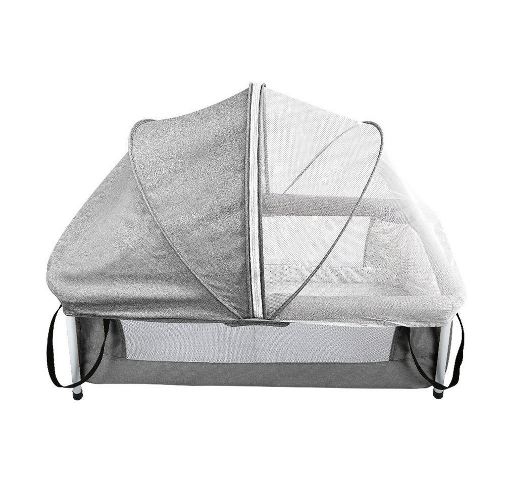 JEOBEST Baby-Reisebett 2-in-1 Reisebett, Faltbares Kinderreisebett Kinderbett mit Moskitonetz, Babybett mit weicher Komfort-Matratze inkl. Rucksack-Tragetasche von JEOBEST