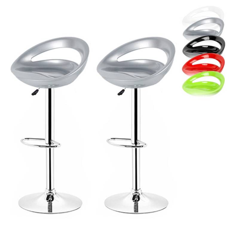 JEOBEST Barhocker ABS-Kunststoff Küchenstühle, (2 St), mit Luftheber-Design, 360° Drehstuhl, Höhenverstellbar von JEOBEST