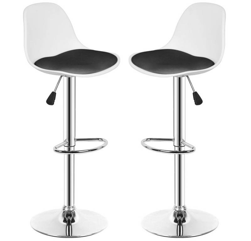 JEOBEST Barhocker Barstühle (Set, 2 St), Höhenverstellbar, Drehbar, Küchenstühle Tresenstuhl mit Rückenlehne von JEOBEST