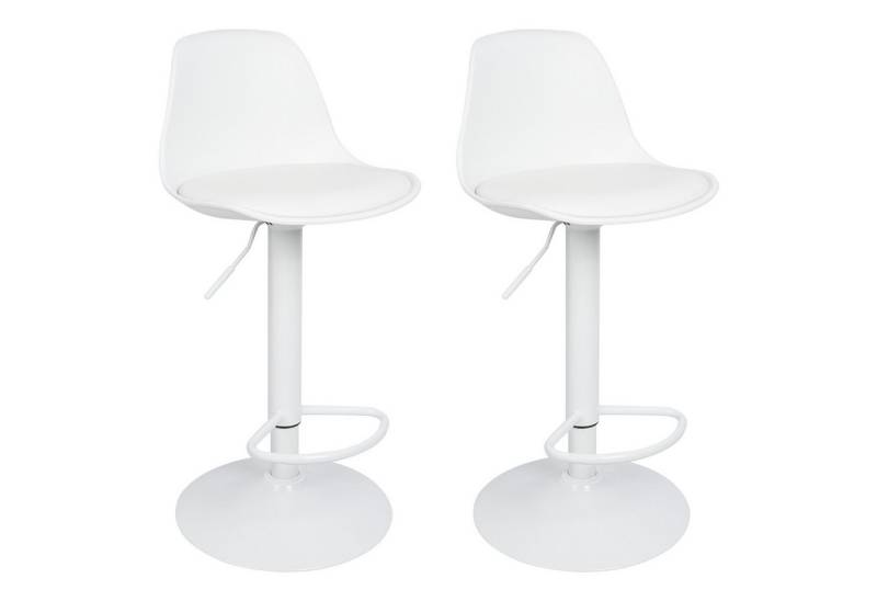 JEOBEST Barhocker Barstühle Bar Stool Küchenstühle Tresenstuhl mit Rückenlehne (Set, 2 St), Kunstleder Barstuhl mit Lehne Küchen, Höhenverstellbar von JEOBEST