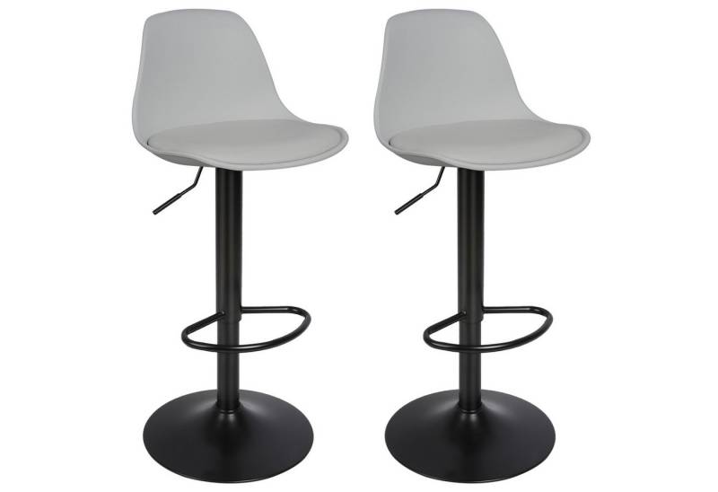 JEOBEST Barhocker Barstühle Bar Stool Küchenstühle Tresenstuhl mit Rückenlehne (Set, 2 St), Kunstleder Barstuhl mit Lehne Küchen, Höhenverstellbar von JEOBEST