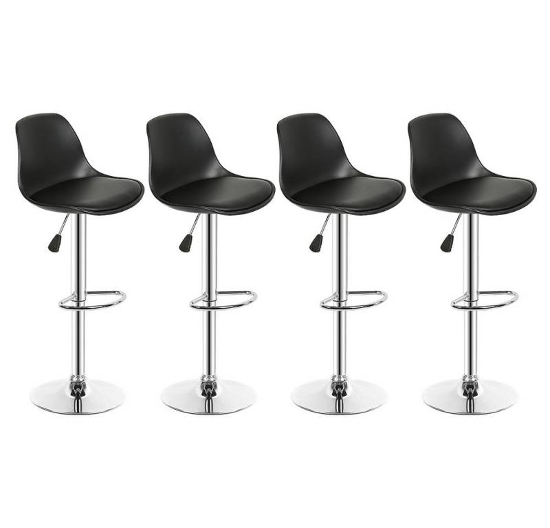 JEOBEST Barhocker Kunstleder Barstuhl, Tresenhocker, (Barstühle, 4 St. Sitzhocker), Höhenverstellbar, 360°Drehbar von JEOBEST