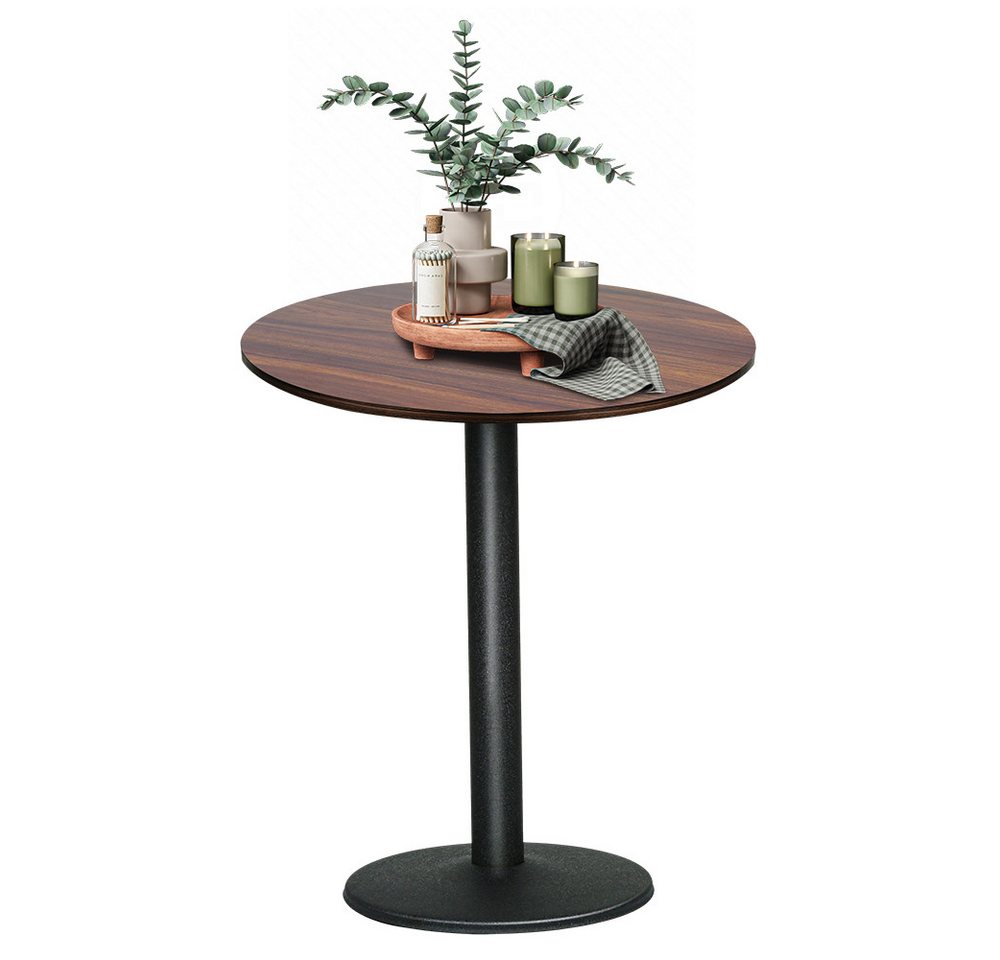 JEOBEST Bartisch Esstisch Rund, Küchentisch Esszimmertisch, Hoher Tisch, Bistrotisch mit Metallbein, Industrieller Stil, Höhe 75CM von JEOBEST